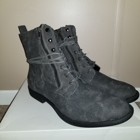 JustFab Grey Taven Booties - Picture 2 of 8